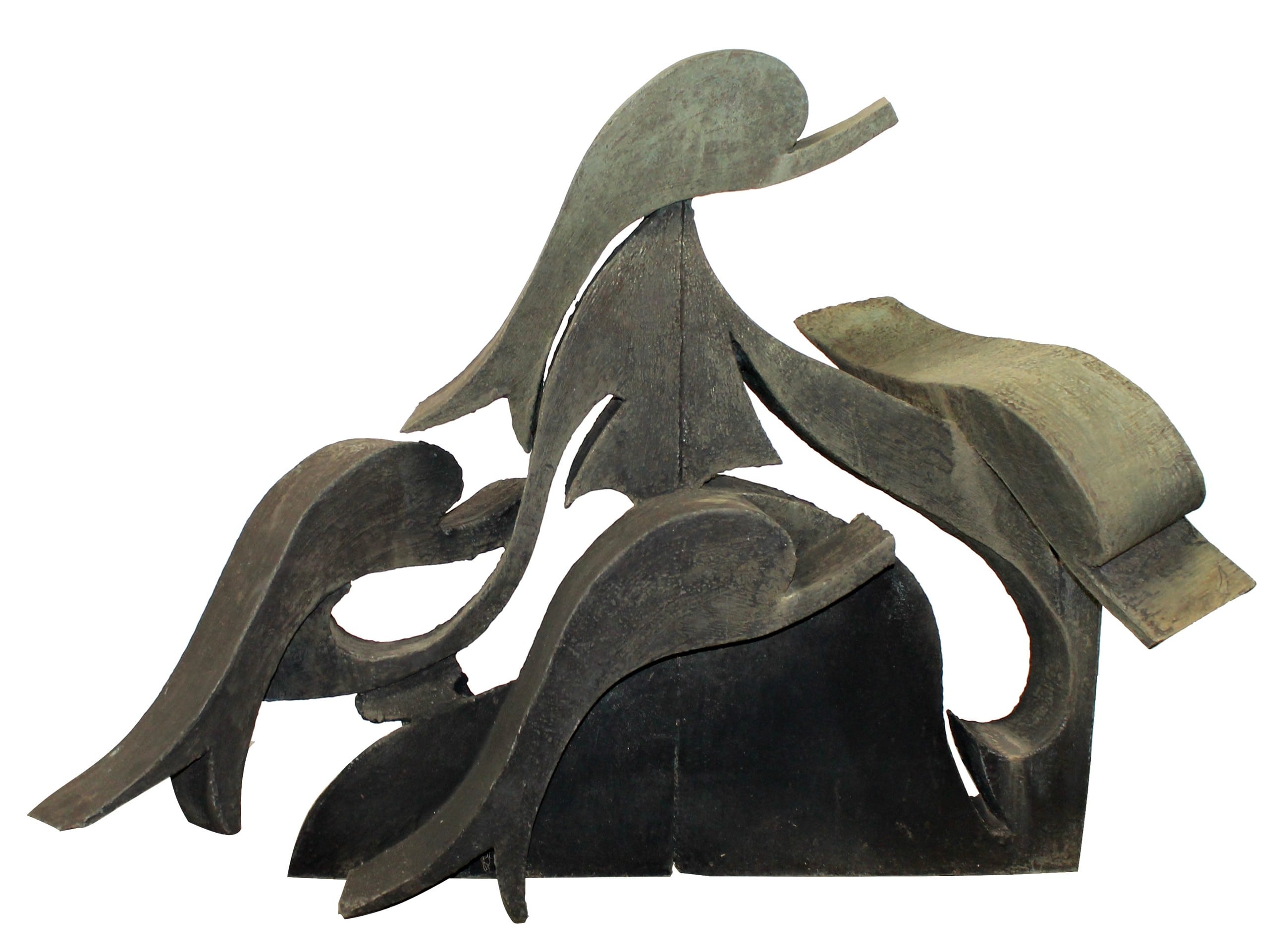 Reuben Nakian (American, 1897-1986) bronze sculpture of dolphins