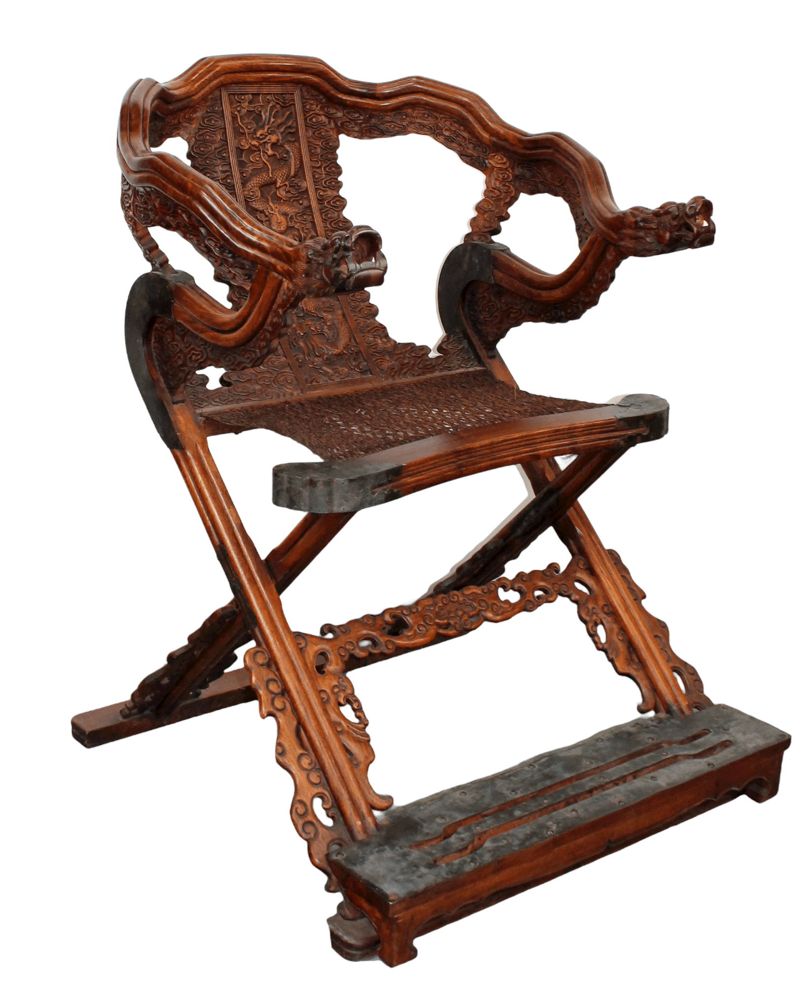 Chinese folding horseshoe chair