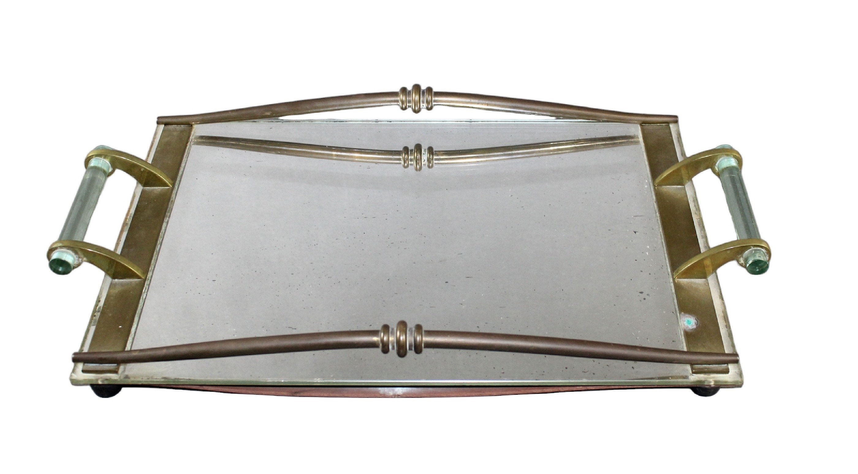 French Art Deco mirrored tray