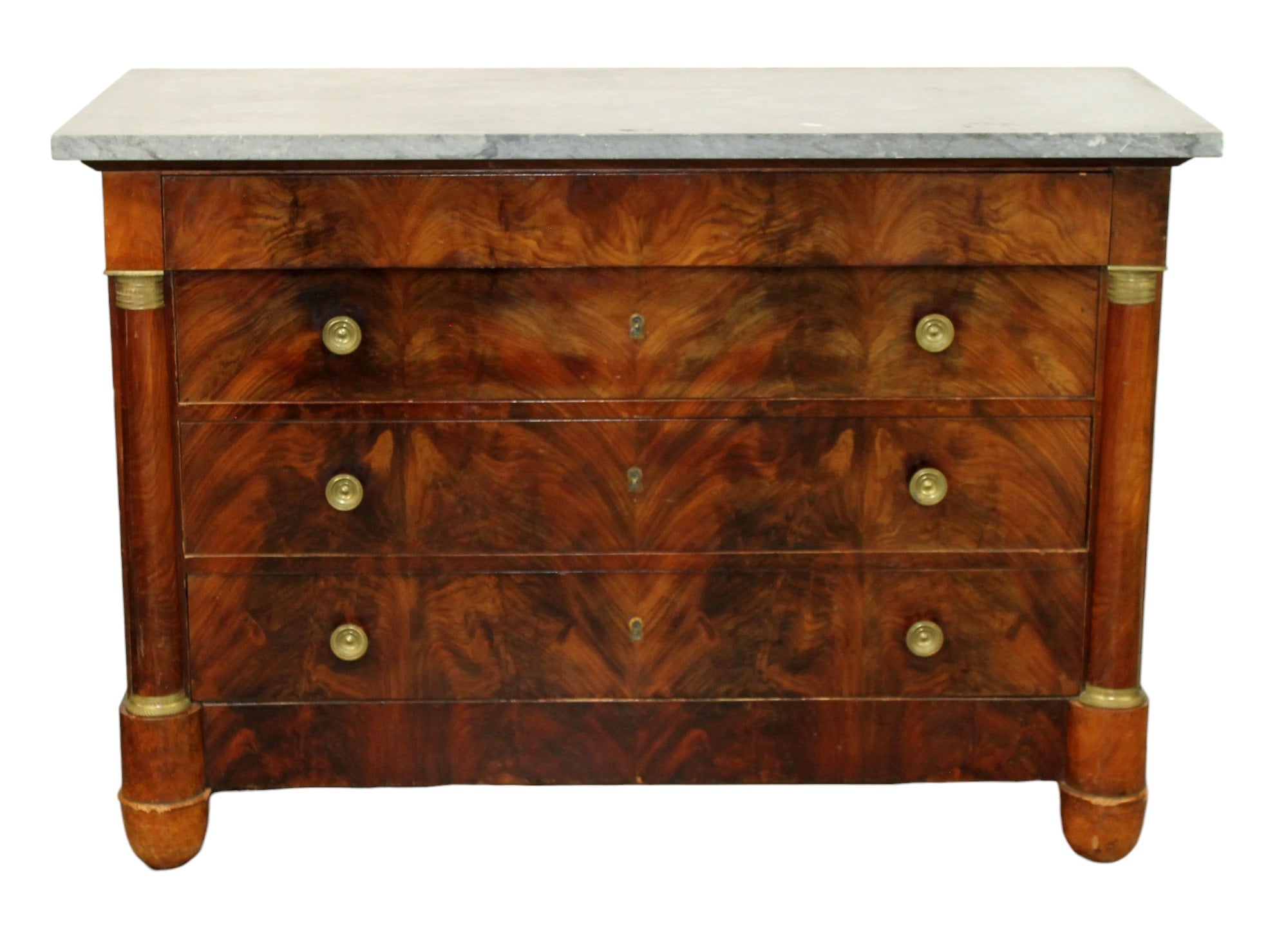 French Louis Philippe marble top commode
