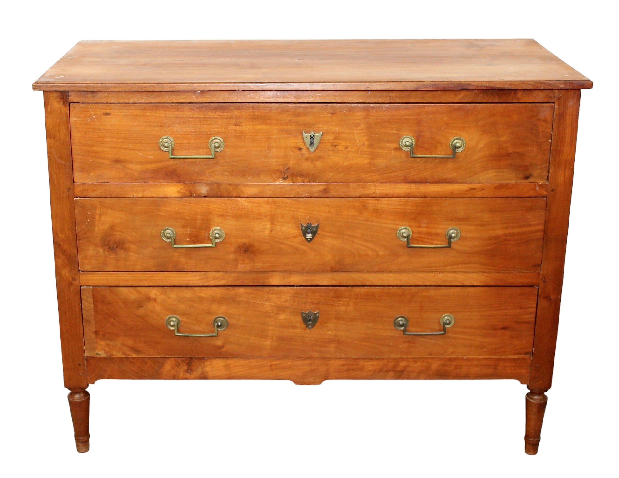 French Directoire style 3 drawer commode in cherry

