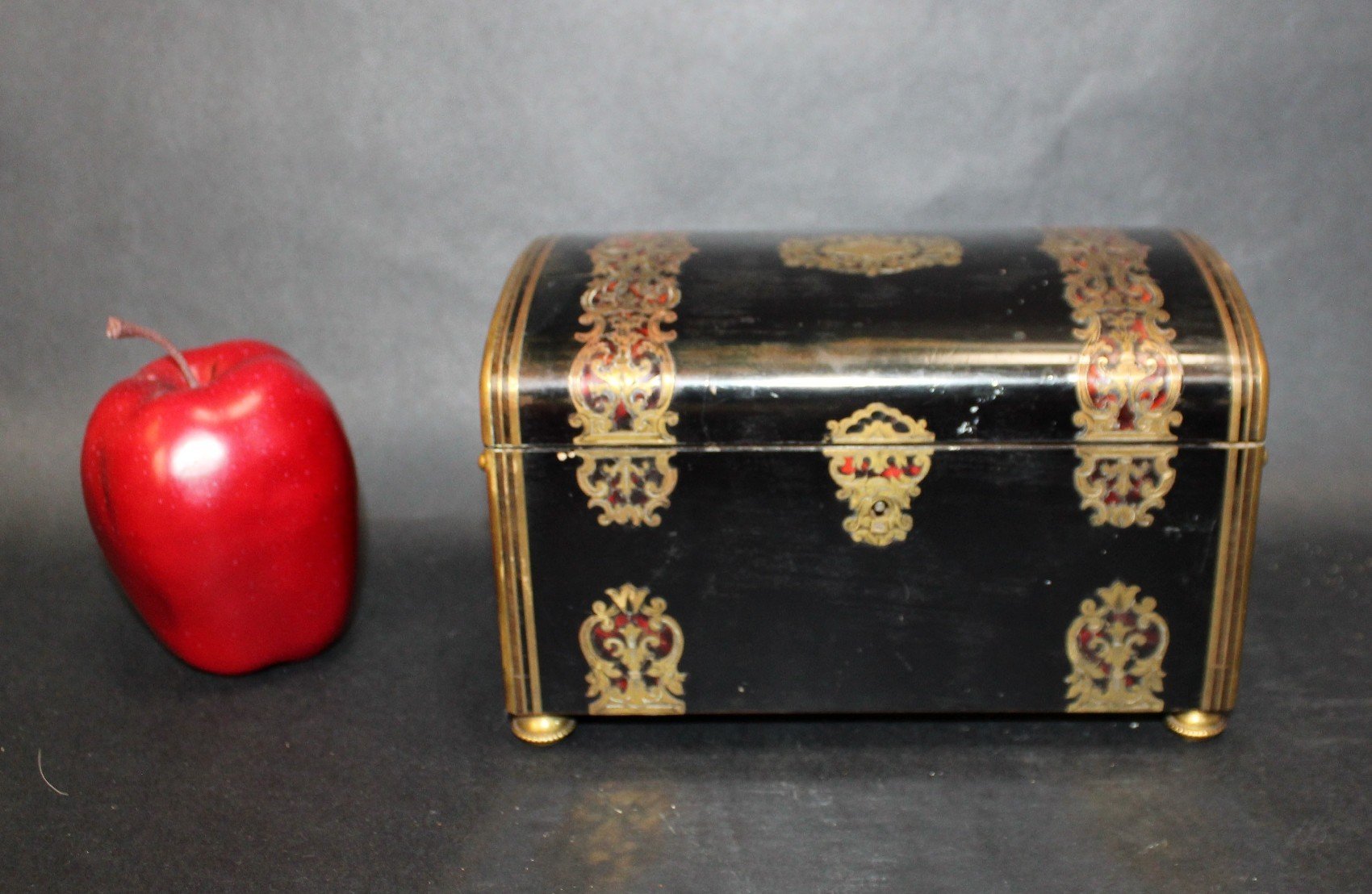 Antique French boulle casket box made by Tehan Paris